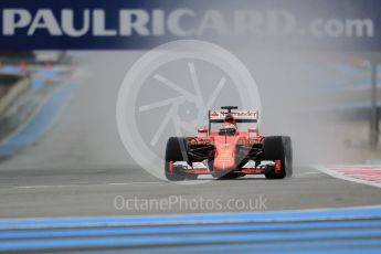 World © Octane Photographic Ltd. Pirelli wet tyre test, Paul Ricard, France. Monday 25th January 2016. Ferrari SF15-T – Kimi Raikkonen. Digital Ref: