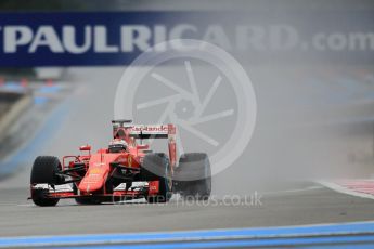 World © Octane Photographic Ltd. Pirelli wet tyre test, Paul Ricard, France. Monday 25th January 2016. Ferrari SF15-T – Kimi Raikkonen. Digital Ref: