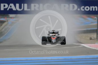 World © Octane Photographic Ltd. Pirelli wet tyre test, Paul Ricard, France. Monday 25th January 2016. McLaren Honda MP4/30 – Stoffel Vandoorne. Digital Ref: 1498CB1D8411