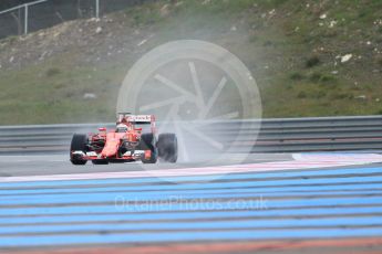 World © Octane Photographic Ltd. Pirelli wet tyre test, Paul Ricard, France. Monday 25th January 2016. Ferrari SF15-T – Kimi Raikkonen. Digital Ref: 1498CB1D8455