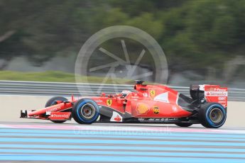 World © Octane Photographic Ltd. Pirelli wet tyre test, Paul Ricard, France. Monday 25th January 2016. Ferrari SF15-T – Kimi Raikkonen. Digital Ref: 1498CB1D8534
