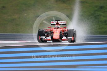 World © Octane Photographic Ltd. Pirelli wet tyre test, Paul Ricard, France. Monday 25th January 2016. Ferrari SF15-T – Kimi Raikkonen. Digital Ref: 1498CB1D8699