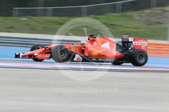 World © Octane Photographic Ltd. Pirelli wet tyre test, Paul Ricard, France. Monday 25th January 2016. Ferrari SF15-T – Kimi Raikkonen. Digital Ref: 1498CB1D8748