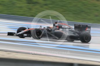 World © Octane Photographic Ltd. Pirelli wet tyre test, Paul Ricard, France. Monday 25th January 2016. McLaren Honda MP4/30 – Stoffel Vandoorne. Digital Ref: 1498CB1D8793