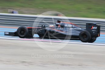 World © Octane Photographic Ltd. Pirelli wet tyre test, Paul Ricard, France. Monday 25th January 2016. McLaren Honda MP4/30 – Stoffel Vandoorne. Digital Ref: 1498CB1D8795