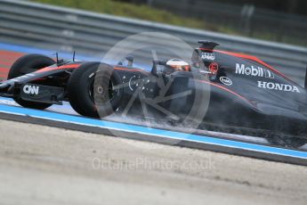 World © Octane Photographic Ltd. Pirelli wet tyre test, Paul Ricard, France. Monday 25th January 2016. McLaren Honda MP4/30 – Stoffel Vandoorne. Digital Ref: 1498CB1D8824