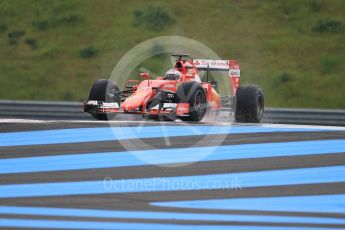 World © Octane Photographic Ltd. Pirelli wet tyre test, Paul Ricard, France. Monday 25th January 2016. Ferrari SF15-T – Kimi Raikkonen. Digital Ref: 1498CB1D8838