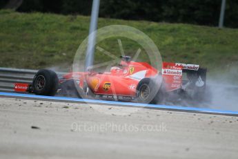 World © Octane Photographic Ltd. Pirelli wet tyre test, Paul Ricard, France. Monday 25th January 2016. Ferrari SF15-T – Kimi Raikkonen. Digital Ref: 1498CB1D8847