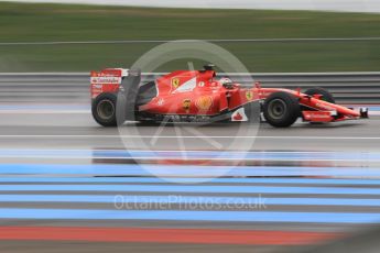 World © Octane Photographic Ltd. Pirelli wet tyre test, Paul Ricard, France. Monday 25th January 2016. Ferrari SF15-T – Kimi Raikkonen. Digital Ref: 1498CB1D9026