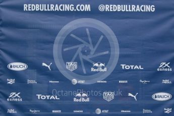 World © Octane Photographic Ltd. Pirelli wet tyre test, Paul Ricard, France. Monday 25th January 2016. Red Bull Racing logo. Digital Ref: 1498CB7D5090