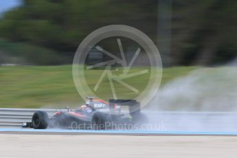 World © Octane Photographic Ltd. Pirelli wet tyre test, Paul Ricard, France. Monday 25th January 2016. McLaren Honda MP4/30 – Stoffel Vandoorne. Digital Ref: 1498CB7D5193