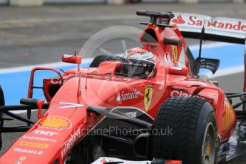 World © Octane Photographic Ltd. Pirelli wet tyre test, Paul Ricard, France. Monday 25th January 2016. Ferrari SF15-T – Kimi Raikkonen. Digital Ref: 1498CB7D5237