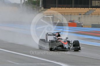 World © Octane Photographic Ltd. Pirelli wet tyre test, Paul Ricard, France. Monday 25th January 2016. McLaren Honda MP4/30 – Stoffel Vandoorne. Digital Ref: 1498CB7D5281