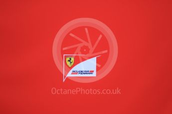 World © Octane Photographic Ltd. Pirelli wet tyre test, Paul Ricard, France. Monday 25th January 2016. Scuderia Ferrari logo. Digital Ref: 1498CB7D5327
