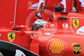 World © Octane Photographic Ltd. Pirelli wet tyre test, Paul Ricard, France. Monday 25th January 2016. Ferrari SF15-T – Kimi Raikkonen. Digital Ref: 1498CB7D5331