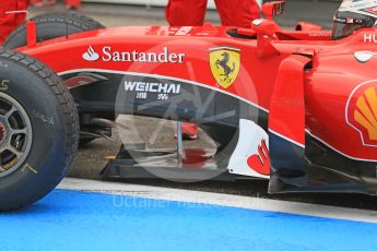 World © Octane Photographic Ltd. Pirelli wet tyre test, Paul Ricard, France. Monday 25th January 2016. Ferrari SF15-T – Kimi Raikkonen. Digital Ref: 1498CB7D5348