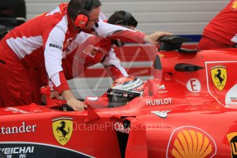 World © Octane Photographic Ltd. Pirelli wet tyre test, Paul Ricard, France. Monday 25th January 2016. Ferrari SF15-T – Kimi Raikkonen. Digital Ref: 1498CB7D5354