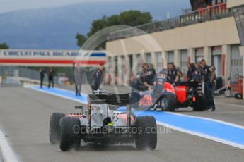 World © Octane Photographic Ltd. Pirelli wet tyre test, Paul Ricard, France. Monday 25th January 2016. McLaren Honda MP4/30 – Stoffel Vandoorne and Red Bull Racing RB11 – Daniel Ricciardo. Digital Ref: 1498CB7D5387
