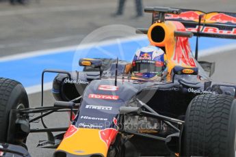 World © Octane Photographic Ltd. Pirelli wet tyre test, Paul Ricard, France. Monday 25th January 2016. Red Bull Racing RB11 – Daniel Ricciardo. Digital Ref: 1498CB7D5505