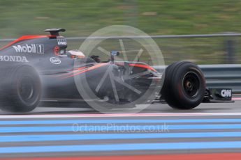 World © Octane Photographic Ltd. Pirelli wet tyre test, Paul Ricard, France. Monday 25th January 2016. McLaren Honda MP4/30 – Stoffel Vandoorne. Digital Ref: