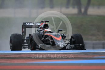 World © Octane Photographic Ltd. Pirelli wet tyre test, Paul Ricard, France. Monday 25th January 2016. McLaren Honda MP4/30 – Stoffel Vandoorne. Digital Ref: 1498CB1D9077