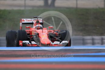 World © Octane Photographic Ltd. Pirelli wet tyre test, Paul Ricard, France. Monday 25th January 2016. Ferrari SF15-T – Kimi Raikkonen. Digital Ref: 1498CB7D5637