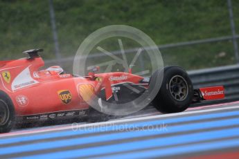 World © Octane Photographic Ltd. Pirelli wet tyre test, Paul Ricard, France. Monday 25th January 2016. Ferrari SF15-T – Kimi Raikkonen. Digital Ref: 1498CB7D5656