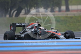 World © Octane Photographic Ltd. Pirelli wet tyre test, Paul Ricard, France. Monday 25th January 2016. McLaren Honda MP4/30 – Stoffel Vandoorne. Digital Ref: 1498CB7D5703