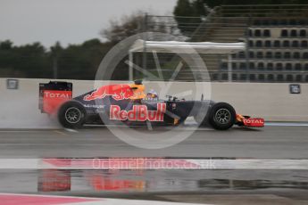World © Octane Photographic Ltd. Pirelli wet tyre test, Paul Ricard, France. Monday 25th January 2016. Red Bull Racing RB11 – Daniel Ricciardo. Digital Ref: 1498LB1D5581