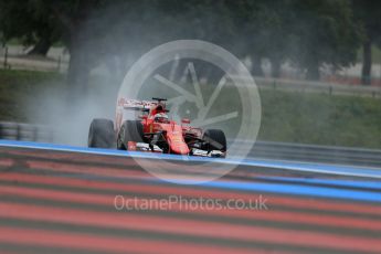 World © Octane Photographic Ltd. Pirelli wet tyre test, Paul Ricard, France. Monday 25th January 2016. Ferrari SF15-T – Kimi Raikkonen. Digital Ref: 1498LB1D5703