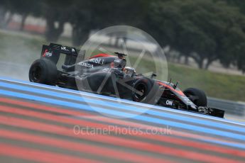 World © Octane Photographic Ltd. Pirelli wet tyre test, Paul Ricard, France. Monday 25th January 2016. McLaren Honda MP4/30 – Stoffel Vandoorne. Digital Ref: 1498LB1D5798