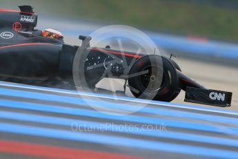 World © Octane Photographic Ltd. Pirelli wet tyre test, Paul Ricard, France. Monday 25th January 2016. McLaren Honda MP4/30 – Stoffel Vandoorne. Digital Ref: 1498LB1D5806