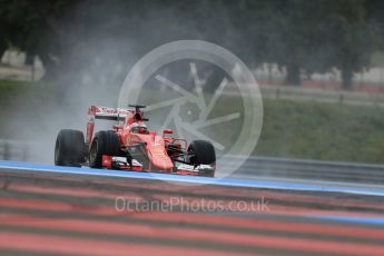 World © Octane Photographic Ltd. Pirelli wet tyre test, Paul Ricard, France. Monday 25th January 2016. Ferrari SF15-T – Kimi Raikkonen. Digital Ref: 1498LB1D5814