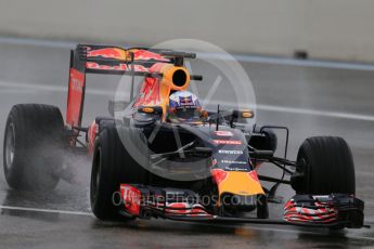 World © Octane Photographic Ltd. Pirelli wet tyre test, Paul Ricard, France. Monday 25th January 2016. Red Bull Racing RB11 – Daniel Ricciardo. Digital Ref: 1498LB1D5974