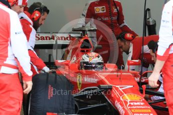 World © Octane Photographic Ltd. Pirelli wet tyre test, Paul Ricard, France. Monday 25th January 2016. Ferrari SF15-T – Kimi Raikkonen. Digital Ref: 1498LB5D5213