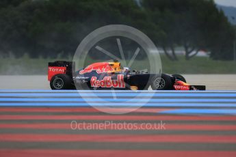 World © Octane Photographic Ltd. Pirelli wet tyre test, Paul Ricard, France. Monday 25th January 2016. Red Bull Racing RB11 – Daniel Ricciardo. Digital Ref: 1498LB5D5273