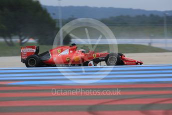 World © Octane Photographic Ltd. Pirelli wet tyre test, Paul Ricard, France. Monday 25th January 2016. Ferrari SF15-T – Kimi Raikkonen. Digital Ref: 1498LB5D5315