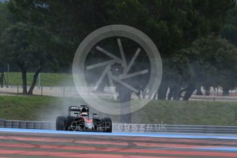 World © Octane Photographic Ltd. Pirelli wet tyre test, Paul Ricard, France. Monday 25th January 2016. McLaren Honda MP4/30 – Stoffel Vandoorne. Digital Ref: 1498LB5D5358