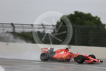 World © Octane Photographic Ltd. Pirelli wet tyre test, Paul Ricard, France. Monday 25th January 2016. Ferrari SF15-T – Kimi Raikkonen. Digital Ref: 1498LB5D5383