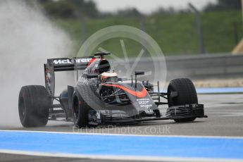 World © Octane Photographic Ltd. Pirelli wet tyre test, Paul Ricard, France. Tuesday 26th January 2016. McLaren Honda MP4/30 – Stoffel Vandoorne. Digital Ref: 1499CB1D0051