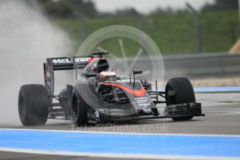 World © Octane Photographic Ltd. Pirelli wet tyre test, Paul Ricard, France. Tuesday 26th January 2016. McLaren Honda MP4/30 – Stoffel Vandoorne. Digital Ref: 1499CB1D0051