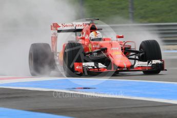 World © Octane Photographic Ltd. Pirelli wet tyre test, Paul Ricard, France. Tuesday 26th January 2016. Ferrari SF15-T – Sebastian Vettel. Digital Ref: 1499CB1D0069