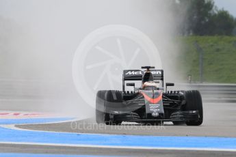 World © Octane Photographic Ltd. Pirelli wet tyre test, Paul Ricard, France. Tuesday 26th January 2016. McLaren Honda MP4/30 – Stoffel Vandoorne. Digital Ref: 1499CB1D0086