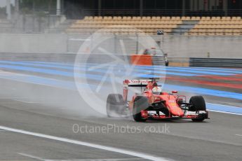 World © Octane Photographic Ltd. Pirelli wet tyre test, Paul Ricard, France. Tuesday 26th January 2016. Ferrari SF15-T – Sebastian Vettel. Digital Ref: 1499CB1D0181
