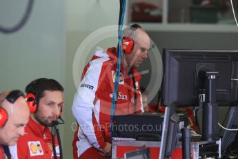 World © Octane Photographic Ltd. Pirelli wet tyre test, Paul Ricard, France. Tuesday 26th January 2016. Ferrari - Jock Clear. Digital Ref: 1499CB1D0186