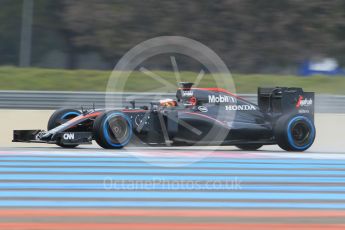 World © Octane Photographic Ltd. Pirelli wet tyre test, Paul Ricard, France. Tuesday 26th January 2016. McLaren Honda MP4/30 – Stoffel Vandoorne. Digital Ref: 1499CB1D9279