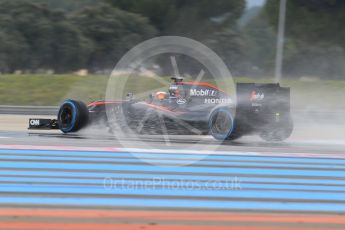 World © Octane Photographic Ltd. Pirelli wet tyre test, Paul Ricard, France. Tuesday 26th January 2016. McLaren Honda MP4/30 – Stoffel Vandoorne. Digital Ref: 1499CB1D9284