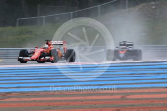 orld © Octane Photographic Ltd. Pirelli wet tyre test, Paul Ricard, France. Tuesday 26th January 2016. Ferrari SF15-T – Sebastian Vettel. Digital Ref: 1499CB1D9405