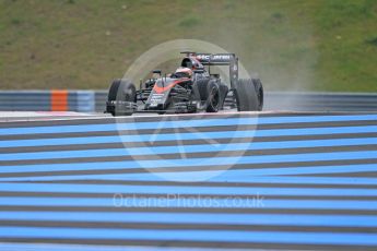 World © Octane Photographic Ltd. Pirelli wet tyre test, Paul Ricard, France. Tuesday 26th January 2016. McLaren Honda MP4/30 – Stoffel Vandoorne. Digital Ref: 1499CB1D9481