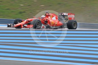 orld © Octane Photographic Ltd. Pirelli wet tyre test, Paul Ricard, France. Tuesday 26th January 2016. Ferrari SF15-T – Sebastian Vettel. Digital Ref: 1499CB1D9544